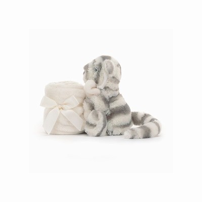 Jellycat Bashful Snow Tijger Fopspenen | TD1276405